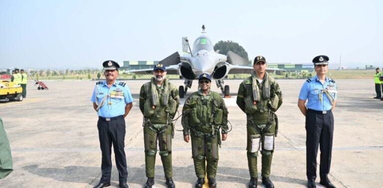 President of India takes a sortie in Rafale aircraft in Ambala.