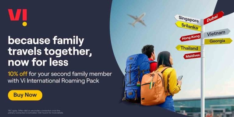 Vi Unveils Industry-First Family IR Proposition for A Worry-Free Travel Experience Abroad.