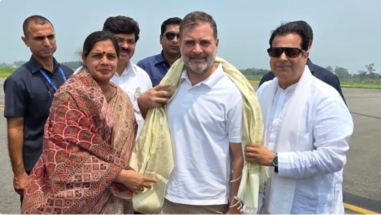 Bad weather forces Rahul Gandhi to cancel Almora & Pauri visit; addresses rally via phone.