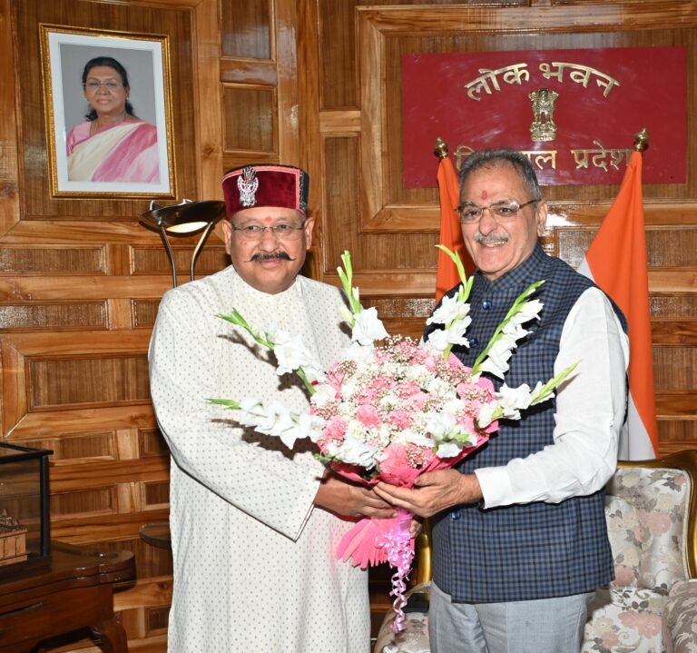 Tourism Minister Satpal Maharaj Pays Courtesy Visit to Himachal Governor.